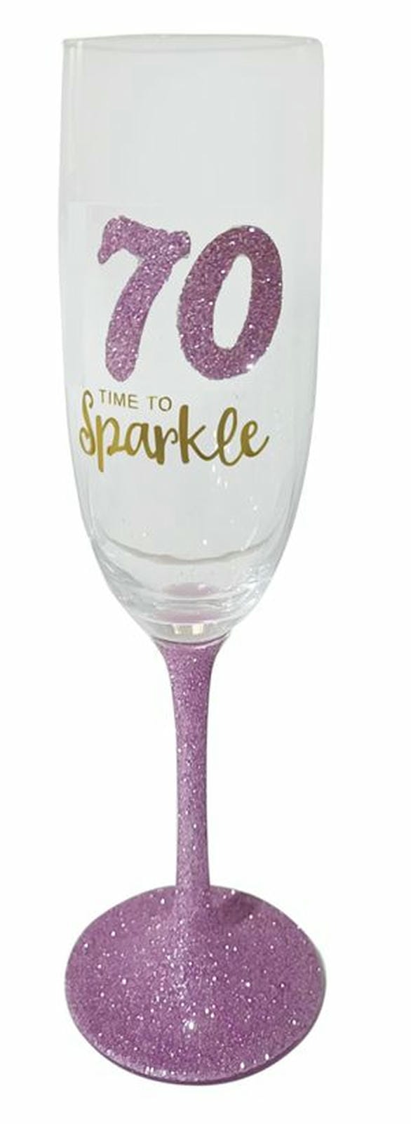 70 SPARKLE PINK MUSK FLUTE GLASS 