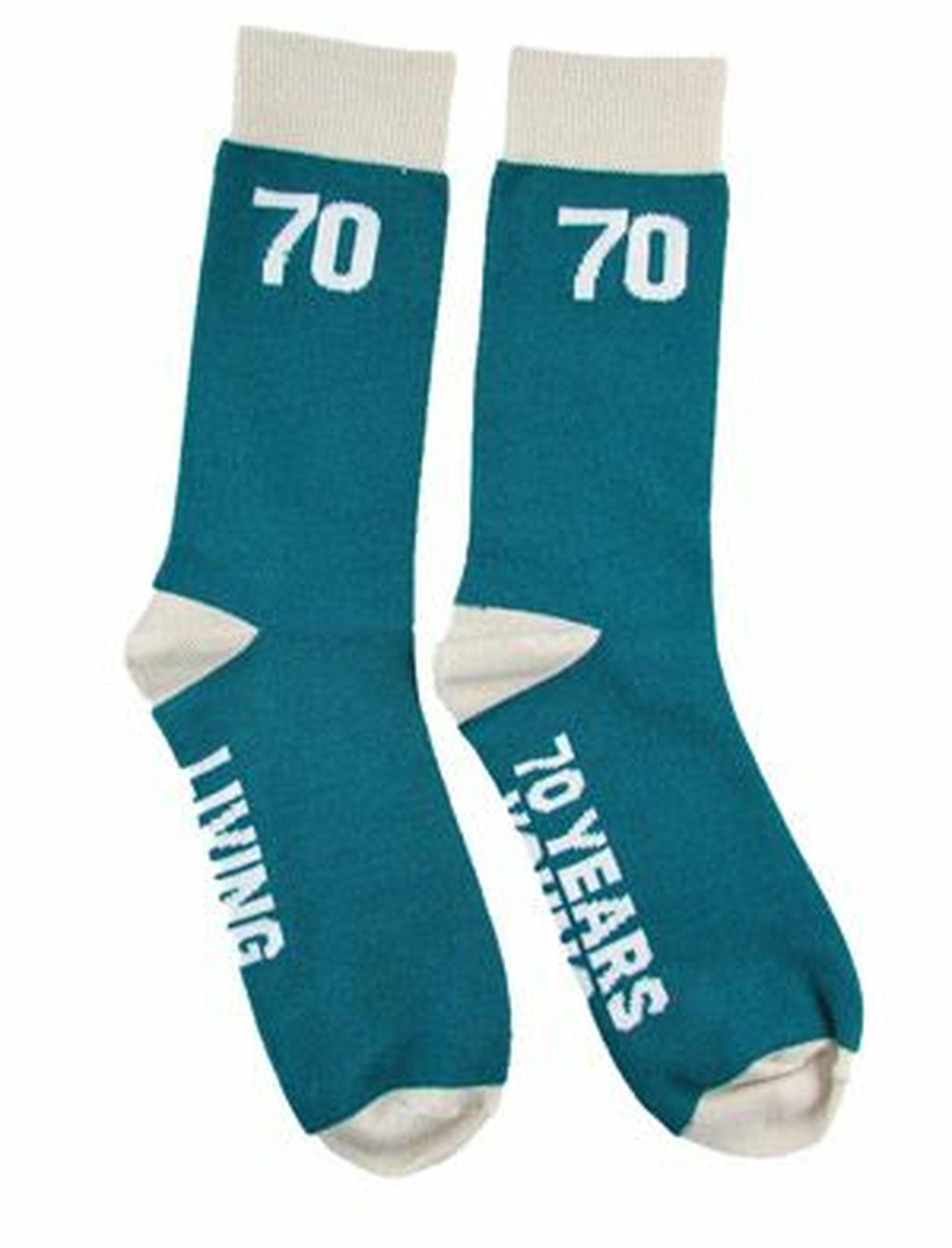 70 YEARS YOUNG MUG AND SOCK SET 