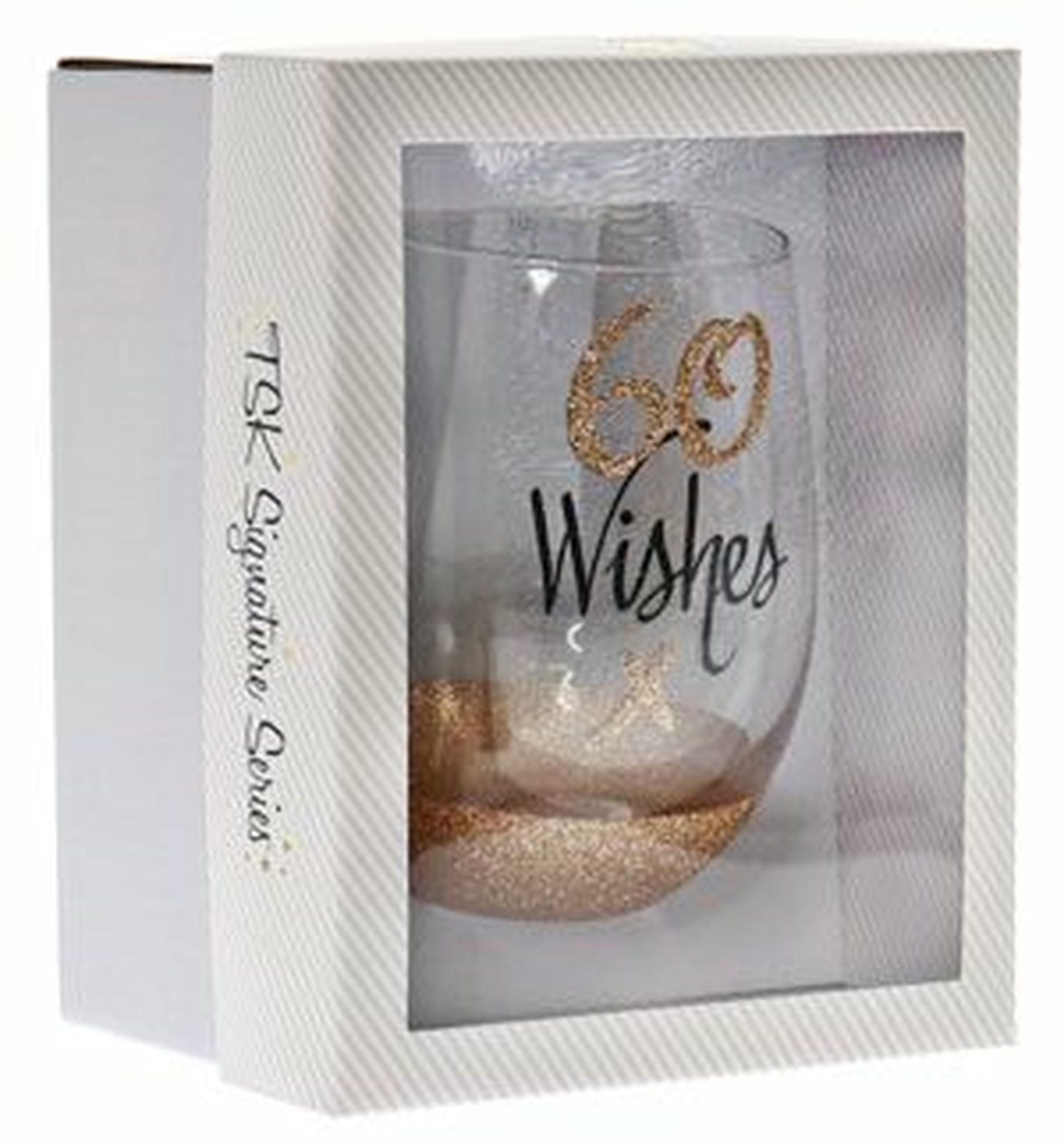 60 WISHES STEMLESS WINE GLASS 