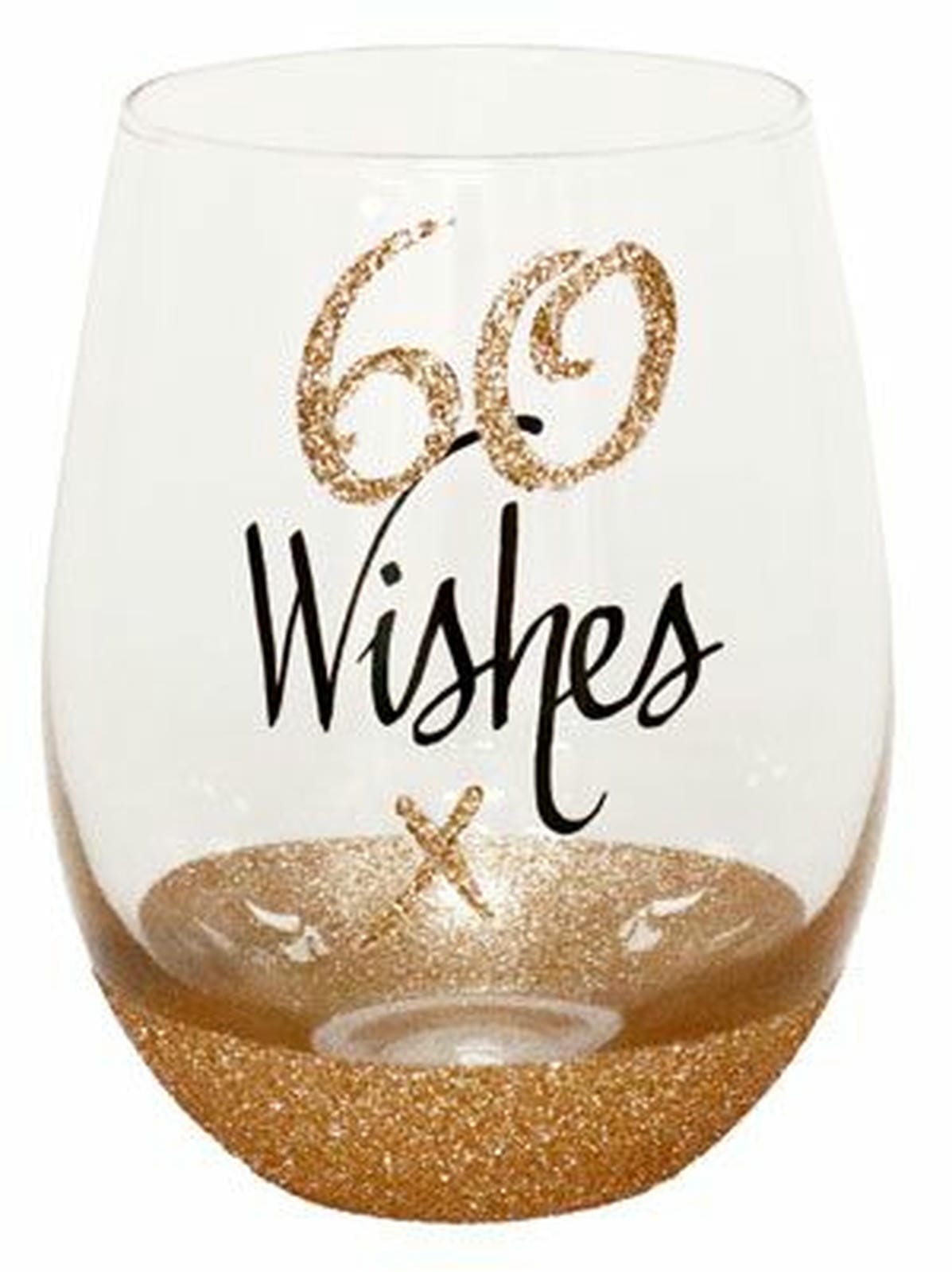 60 WISHES STEMLESS WINE GLASS 