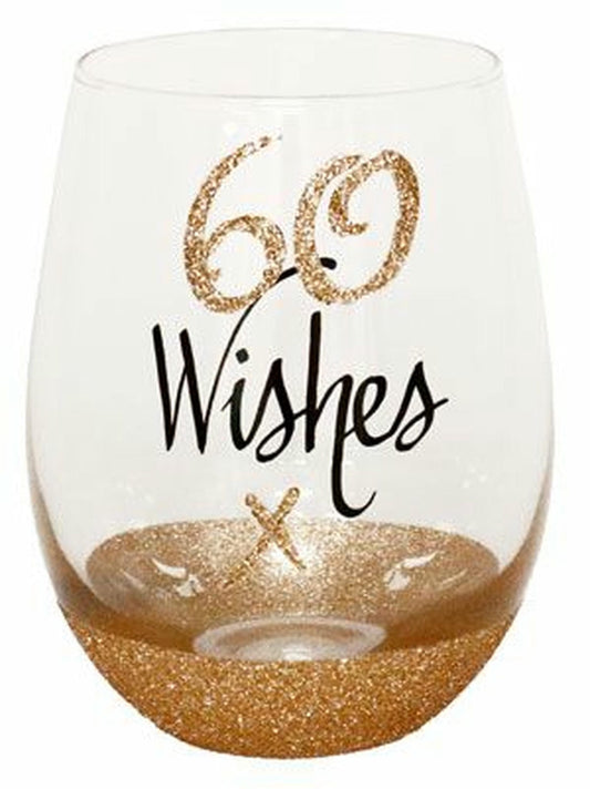 60 WISHES STEMLESS WINE GLASS 