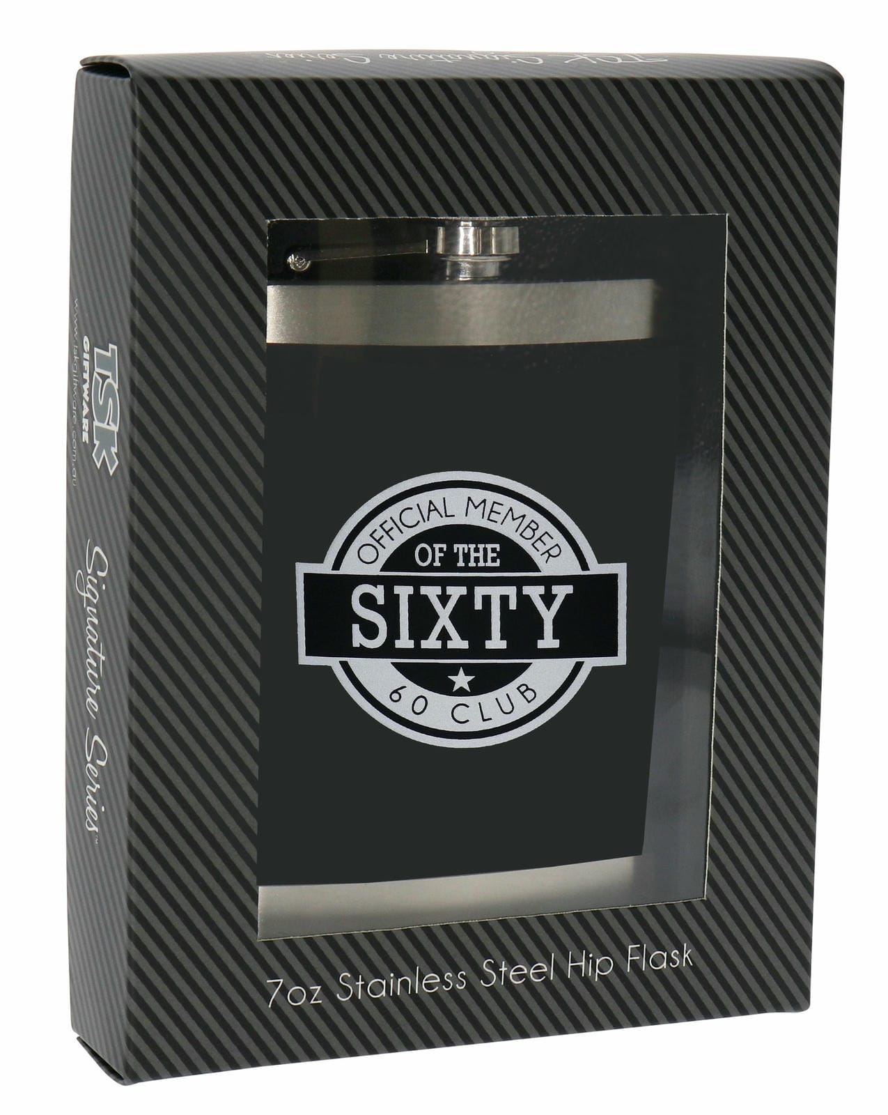 SIXTY 7OZ HIP FLASK 