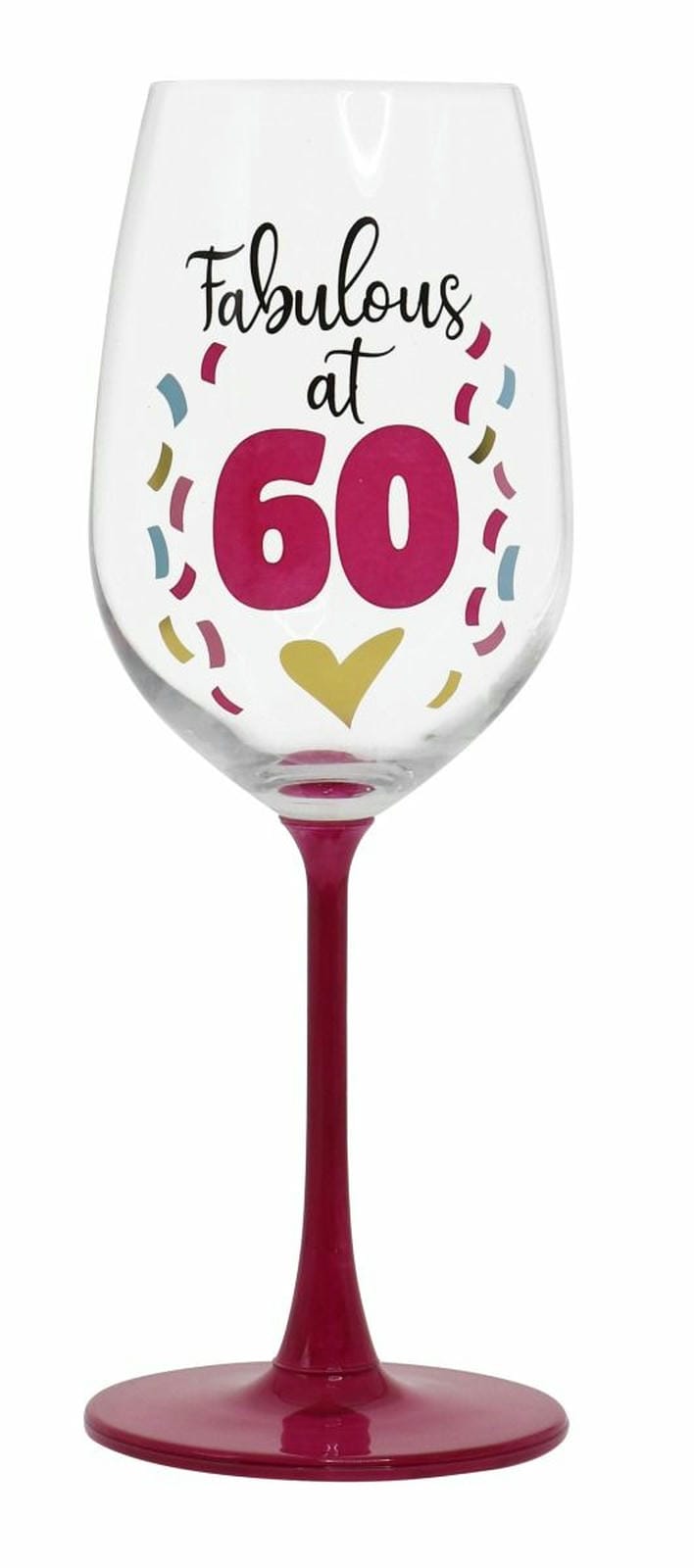 FABULOUS AT 60 WINE GLASS 