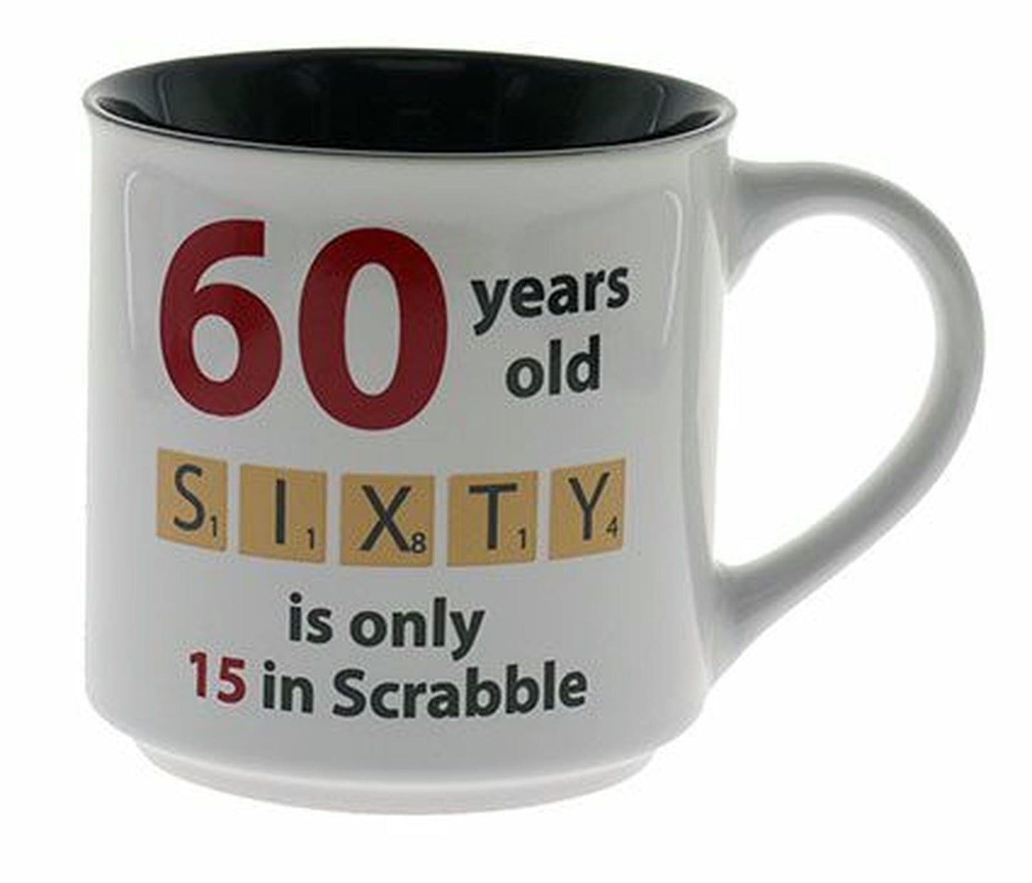 SCRABBLE 60 AGE MUG 