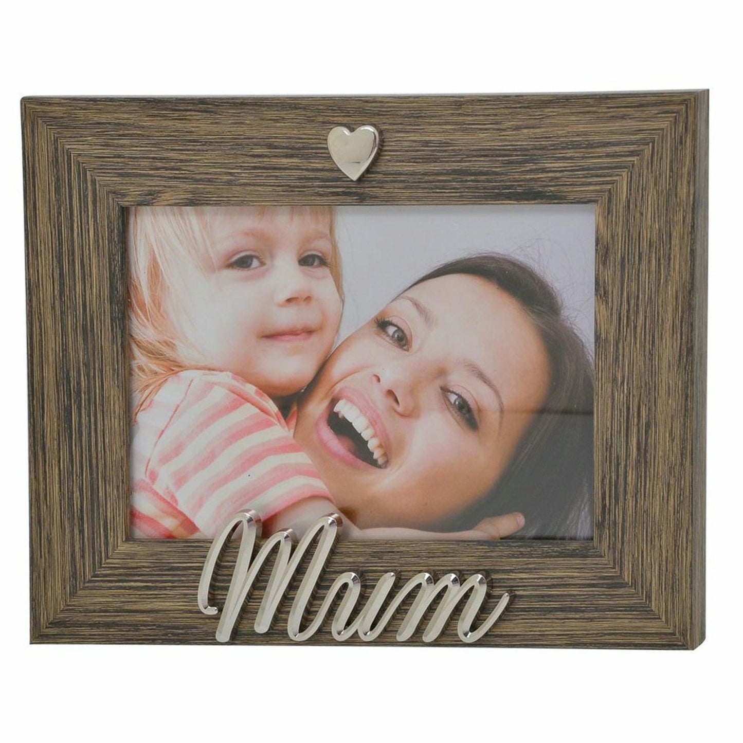 Silver Heart Mum Frame 6X4