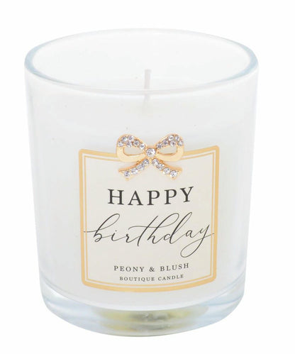 Jewelled Happy Birthday Candle