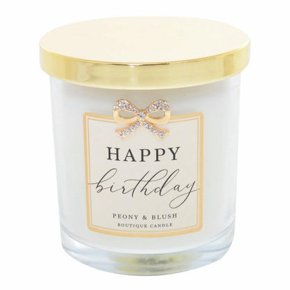 Jewelled Happy Birthday Candle