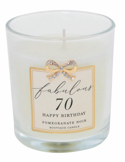 Jewelled 70Th Birthday Candle