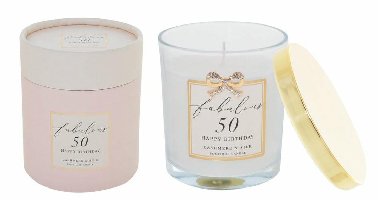 Jewelled 50th Birthday Candle