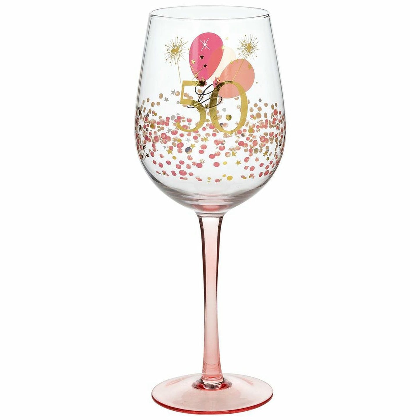 Rush Ladies 50th Wine Glass 