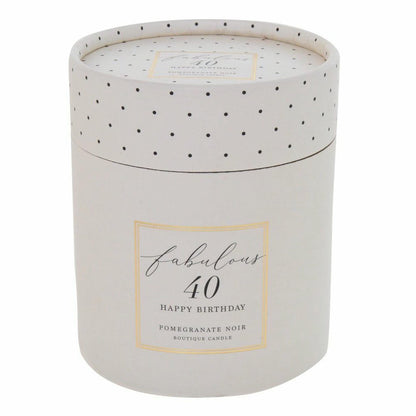 Jewelled 40th Birthday Candle
