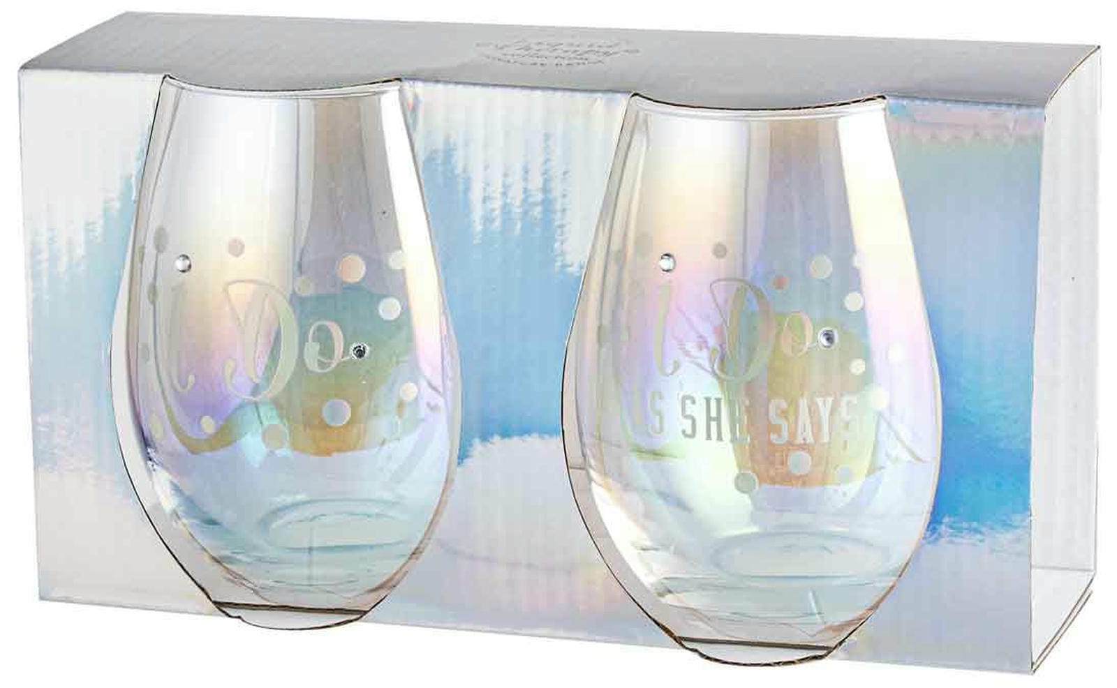 I DO AS SHE SAYS S LESS HOLOGRAPHIC SET OF 2 