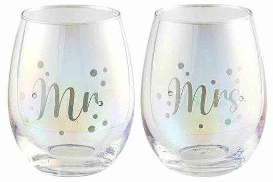 MR & MRS S LESS HOLOGRAPHIC SET OF 2 