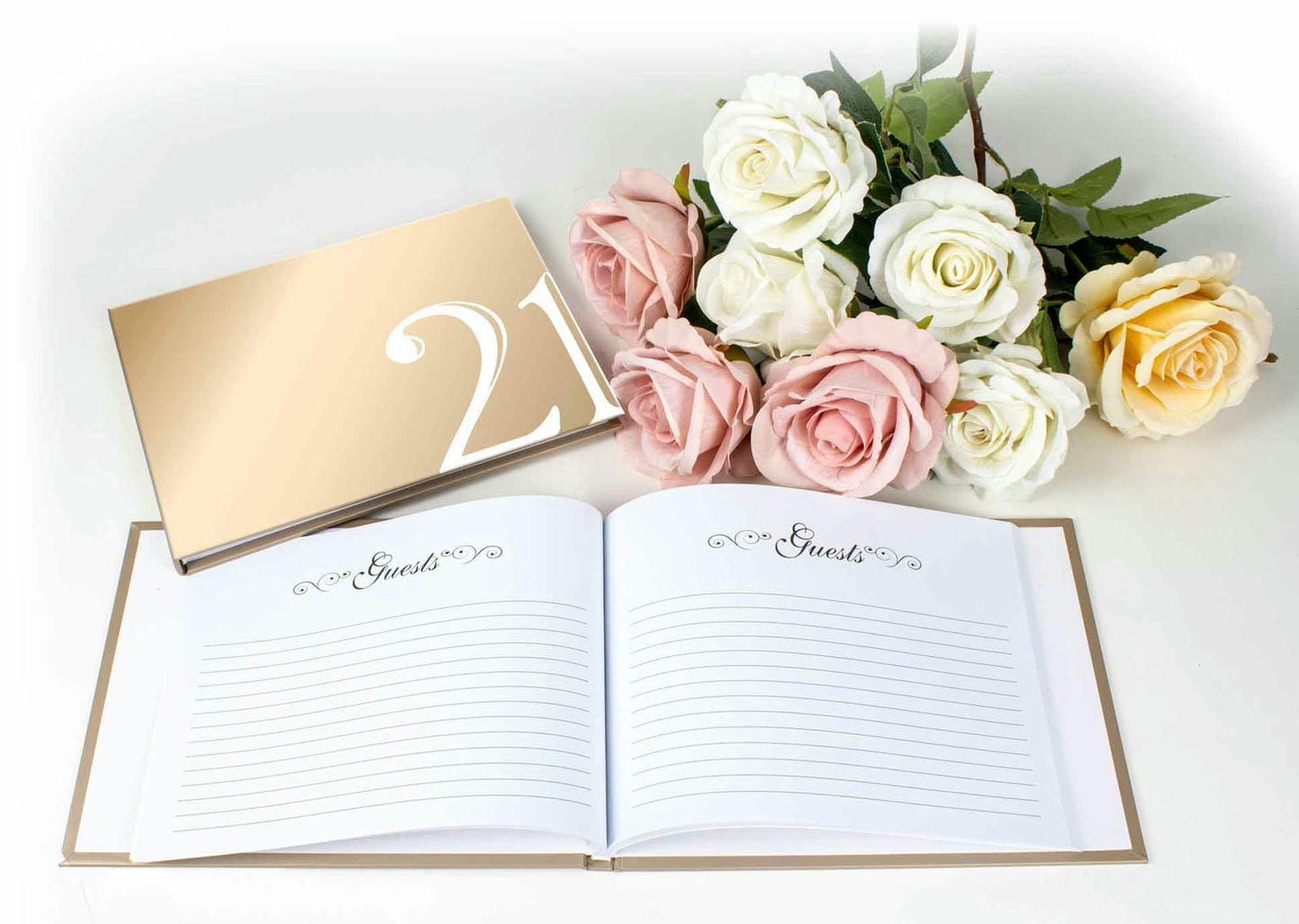 21 ROSE GOLD GUEST BOOK 