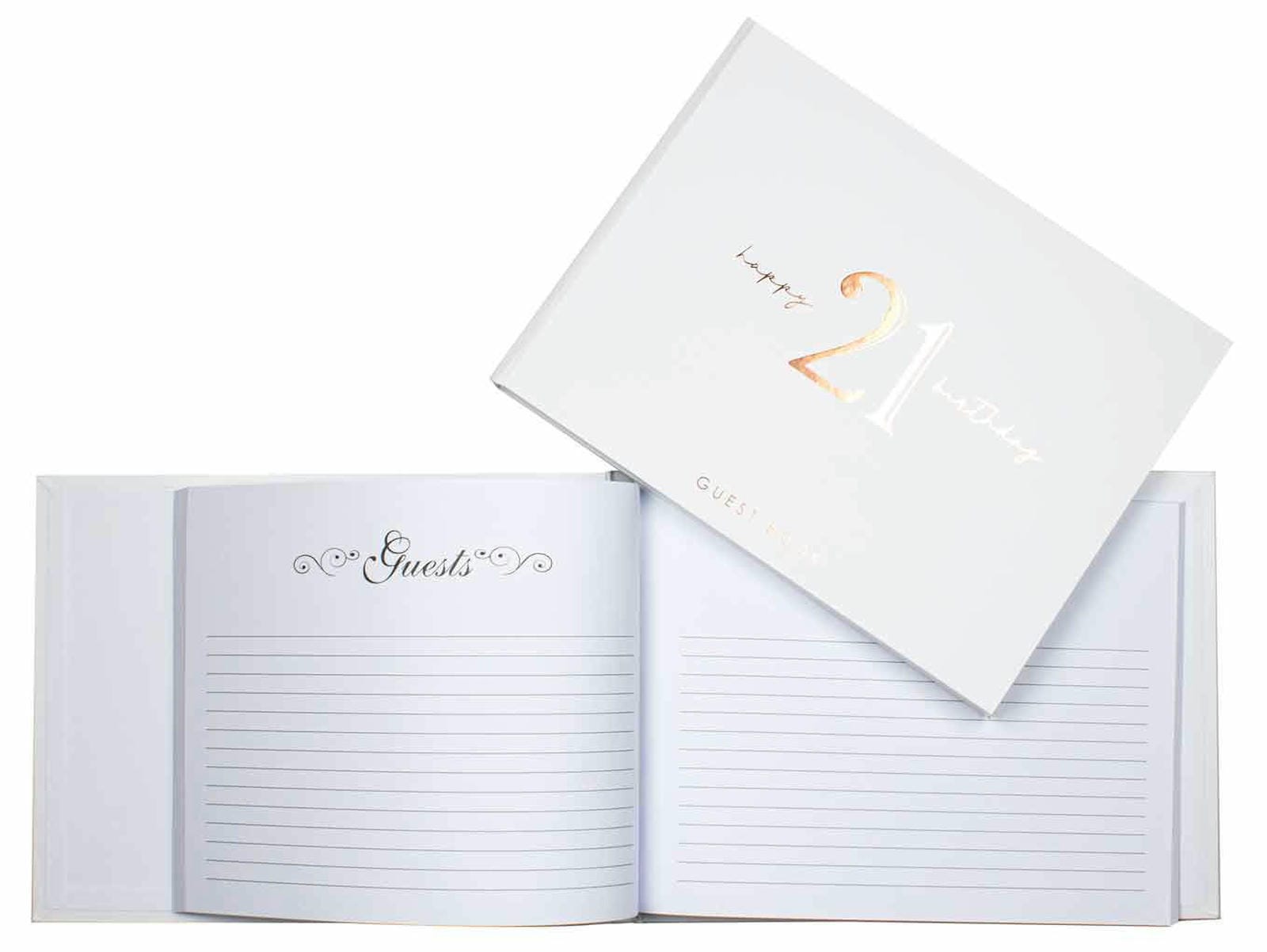 21ST ROSE GOLD GUEST BOOK 