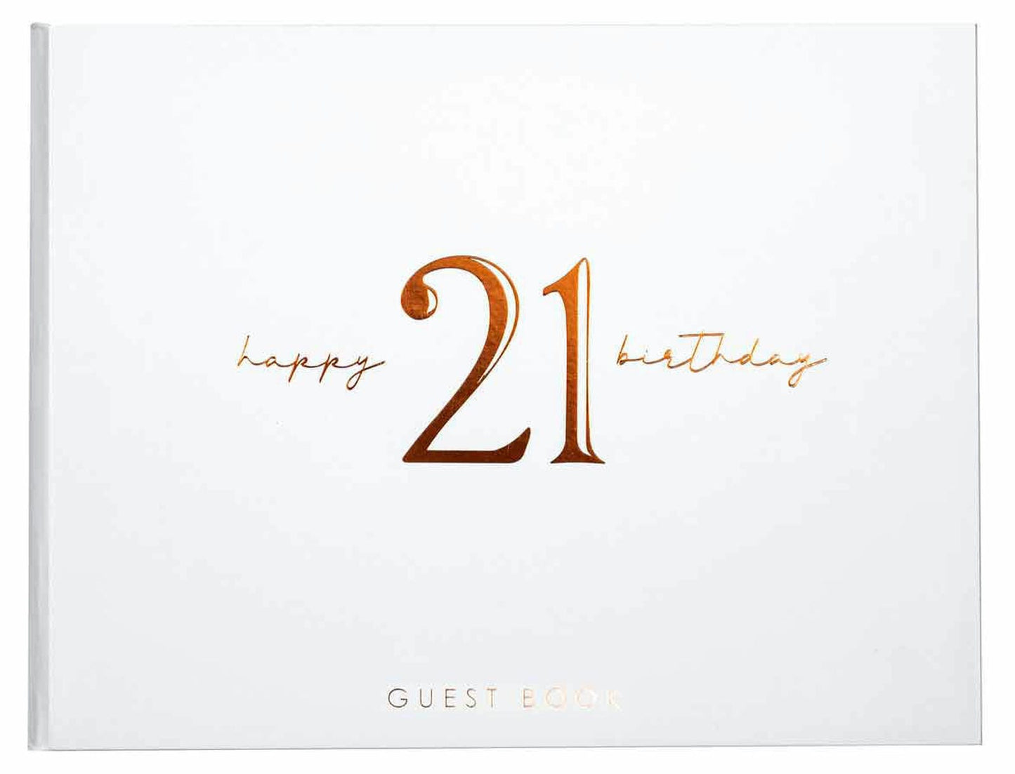 21ST ROSE GOLD GUEST BOOK 