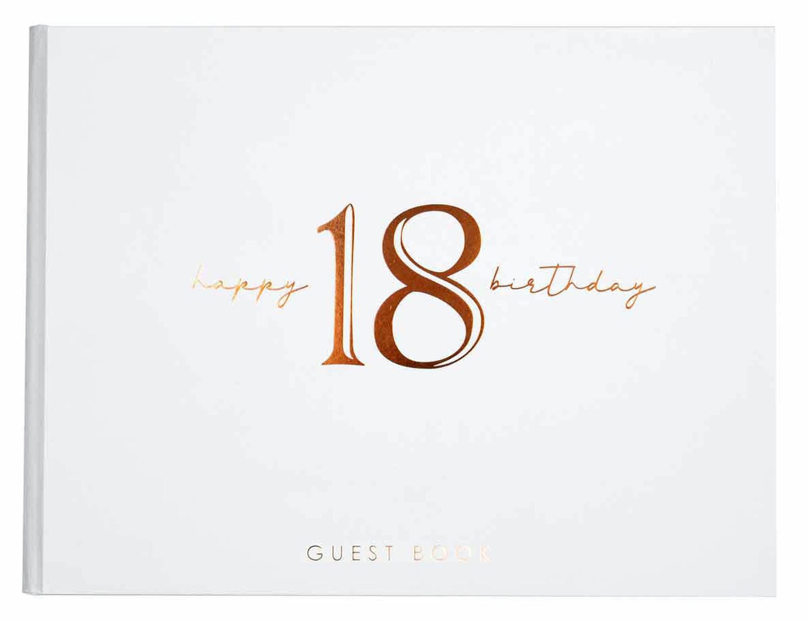 18TH ROSE GOLD GUEST BOOK 