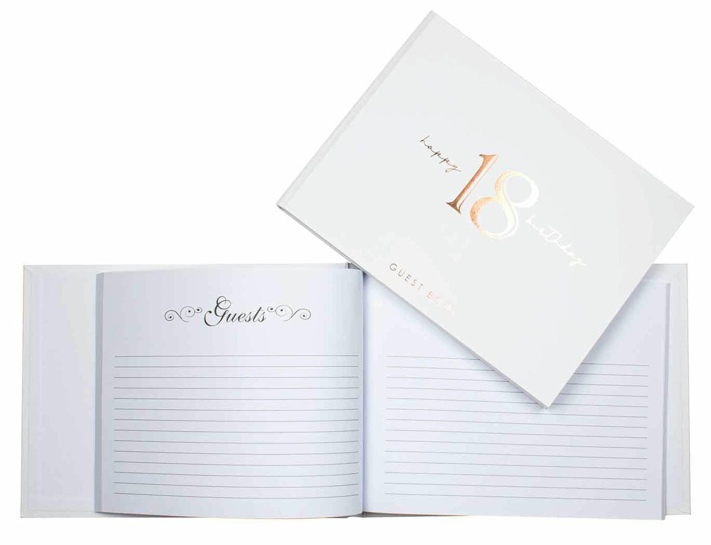 18TH ROSE GOLD GUEST BOOK 