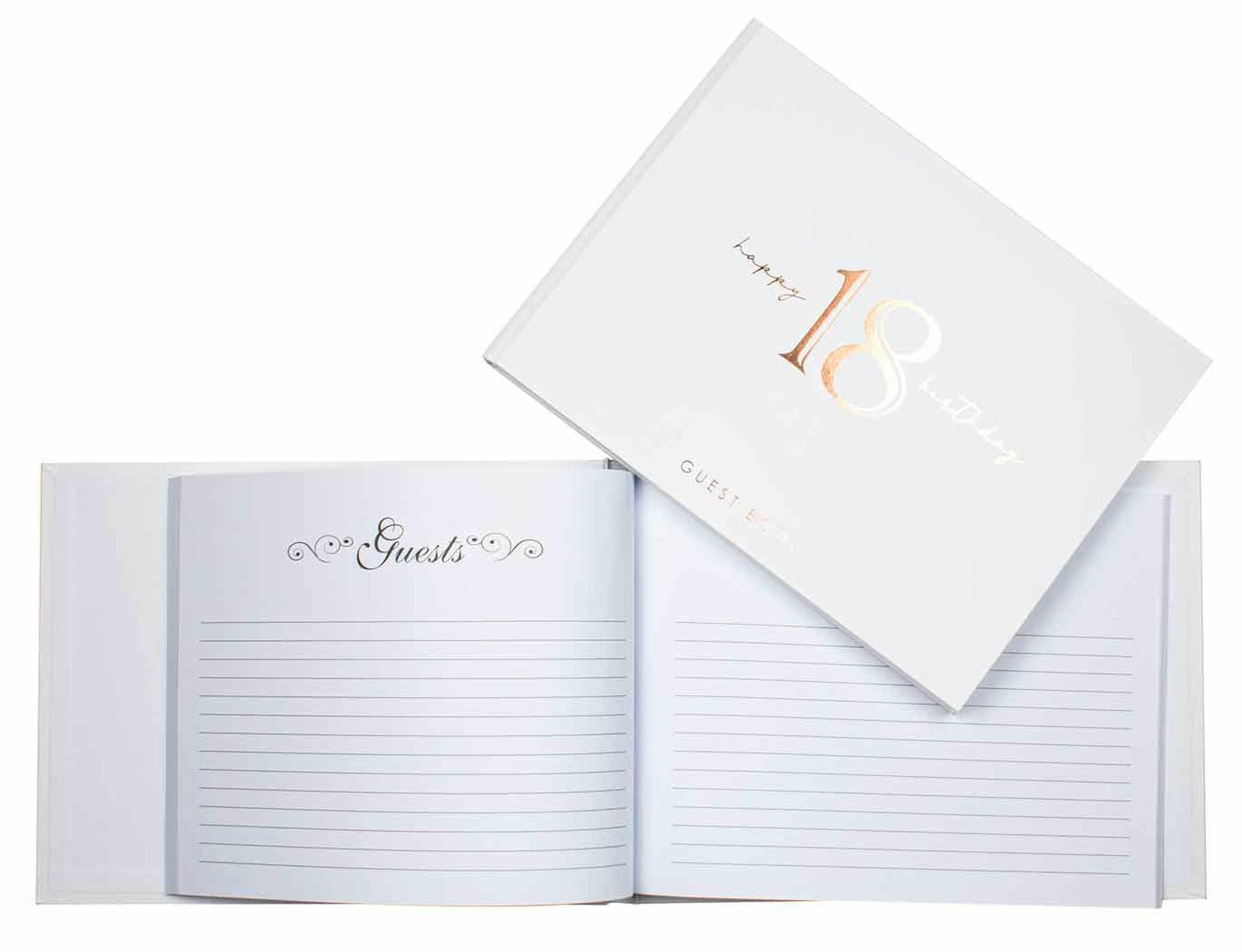 18TH ROSE GOLD GUEST BOOK 