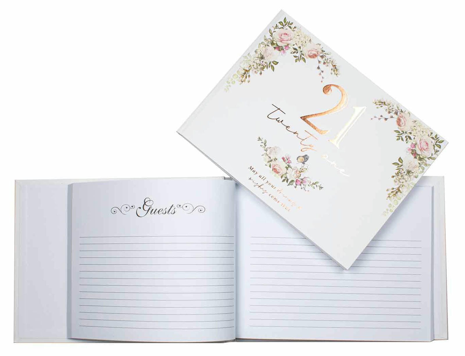 21ST FLORAL GUEST BOOK 