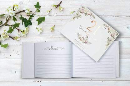 21ST FLORAL GUEST BOOK 