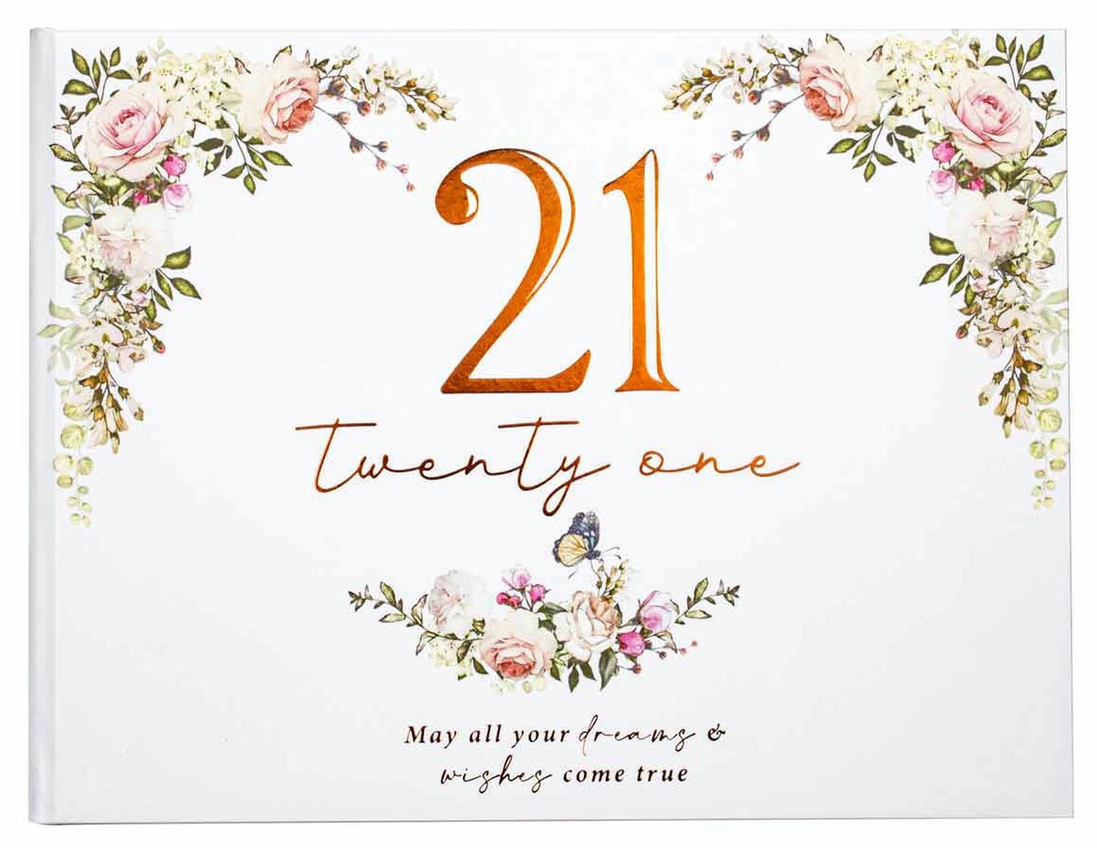 21ST FLORAL GUEST BOOK 