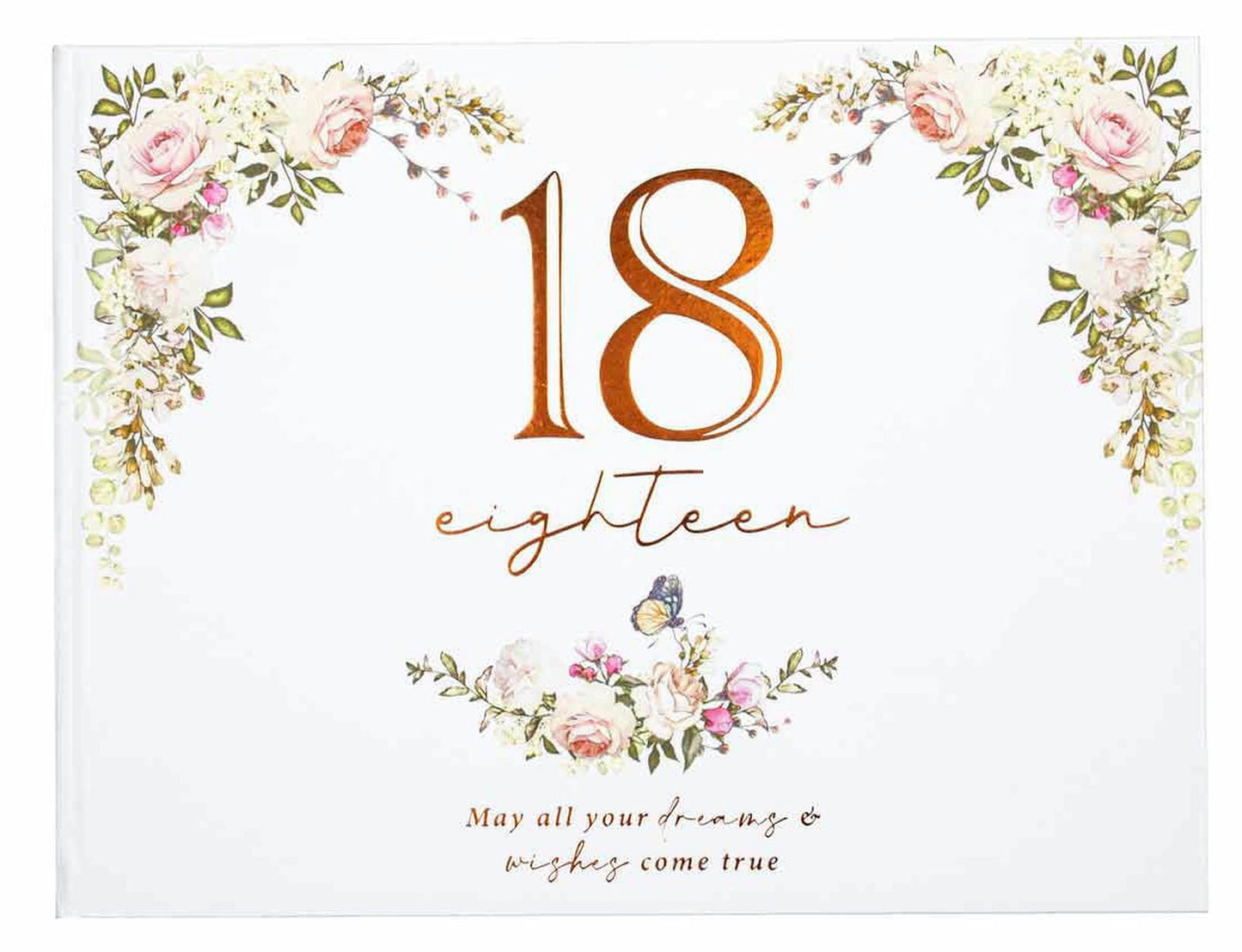 18TH FLORAL GUEST BOOK 