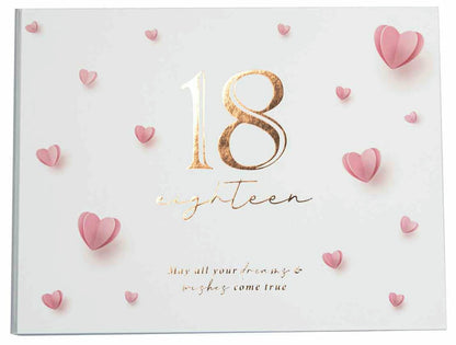 18TH HEART GUEST BOOK 