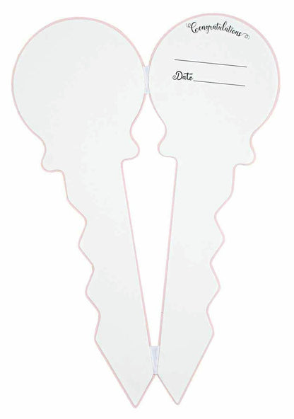 SMALL 18 BIRTHDAY KEY PINK FLORAL 