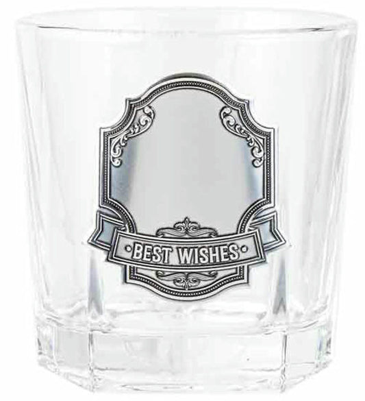 BLANK BADGE WHISKY GLASS 