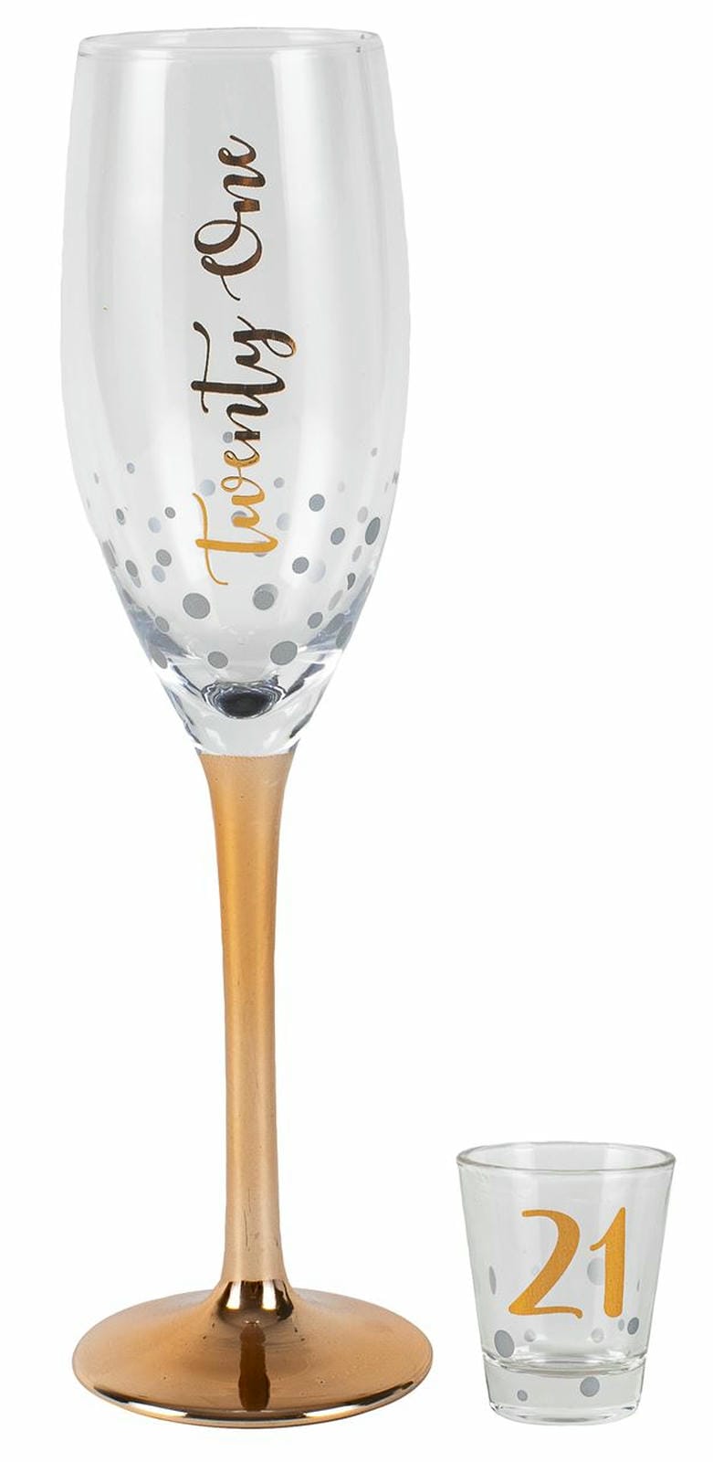 21 ROSE GOLD CHAMPAGNE SHOT SET 