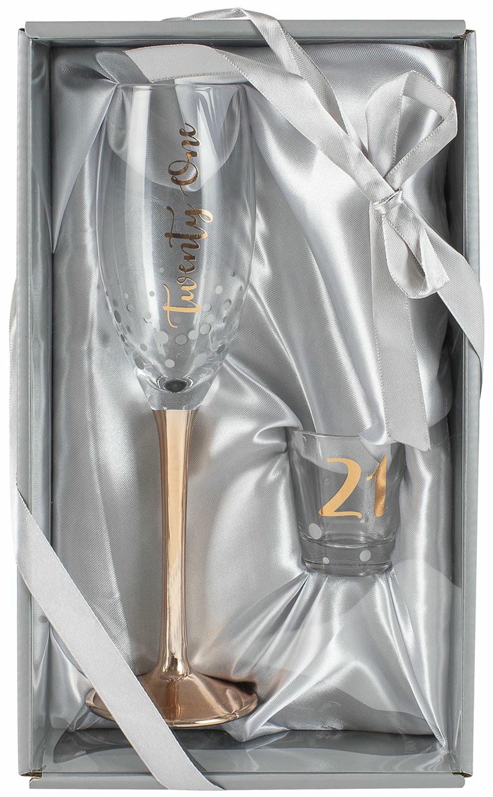 21 ROSE GOLD CHAMPAGNE SHOT SET 