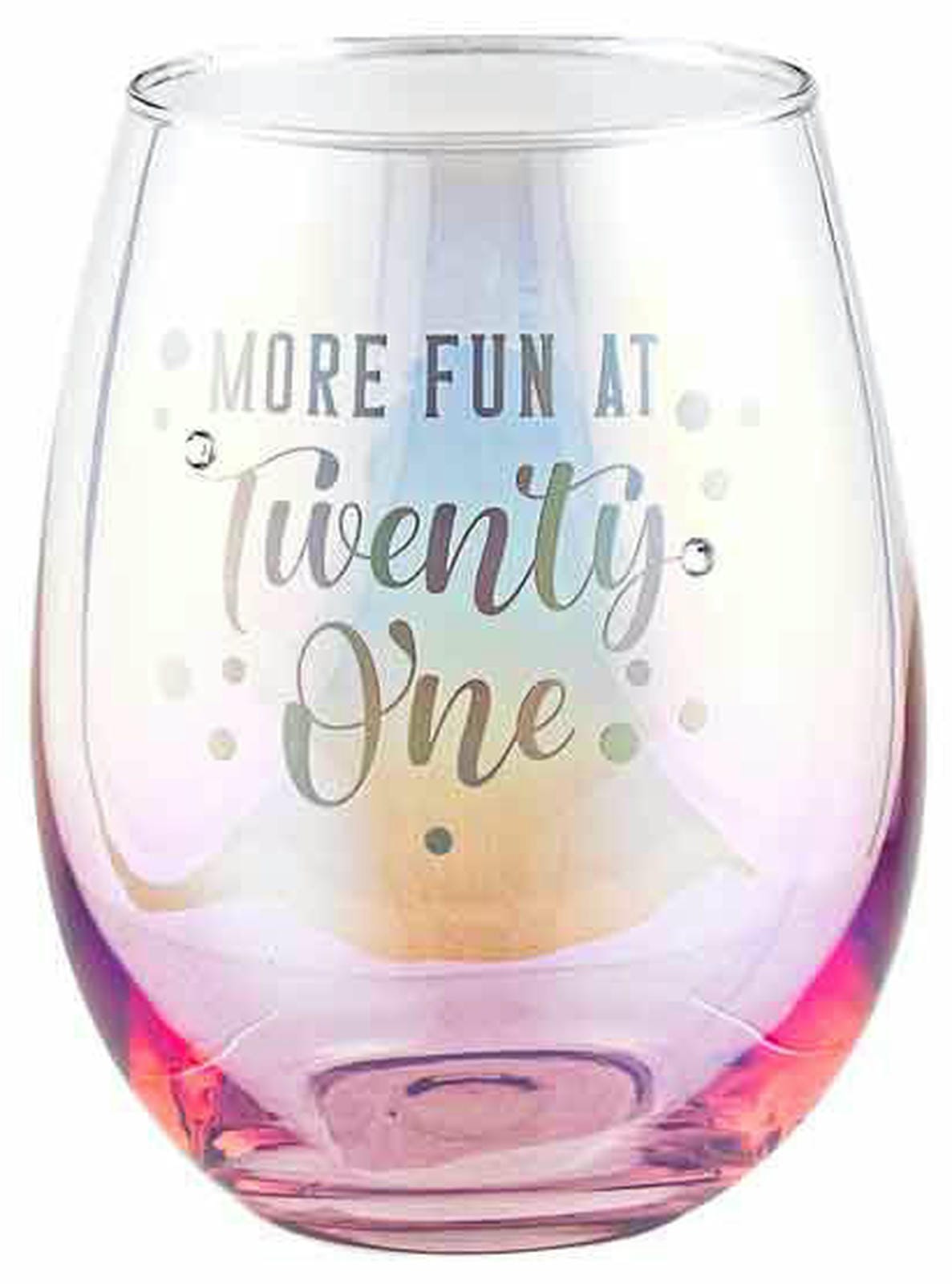 21 STEMLESS HOLOGRAPHIC GLASS 