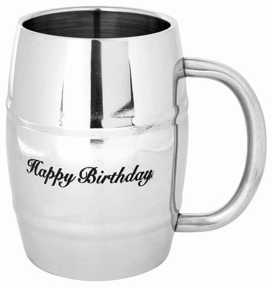 TANKARD HAPPY BIRTHDY 400ML SS 