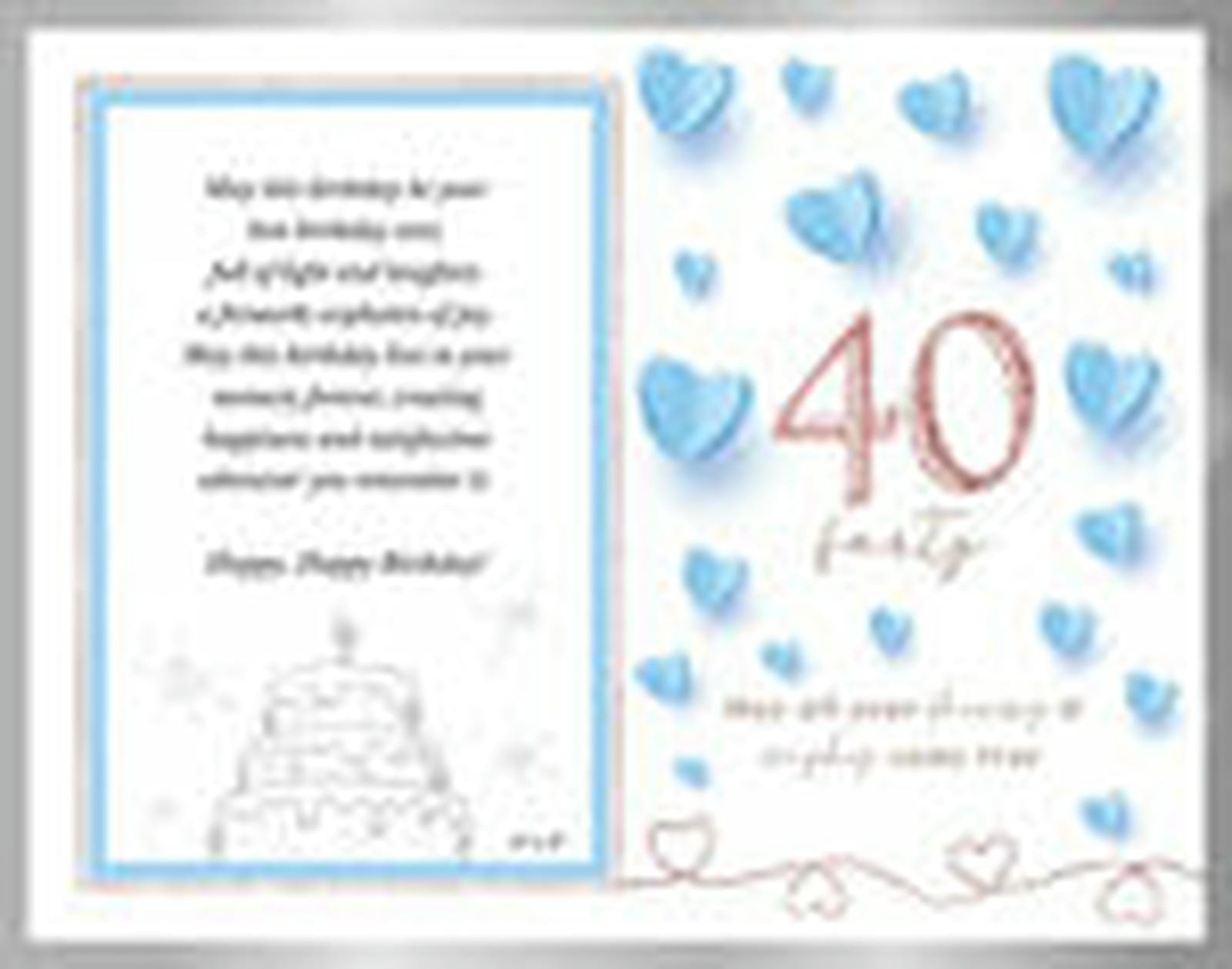 SWEET 40 HEART GLASS PF 