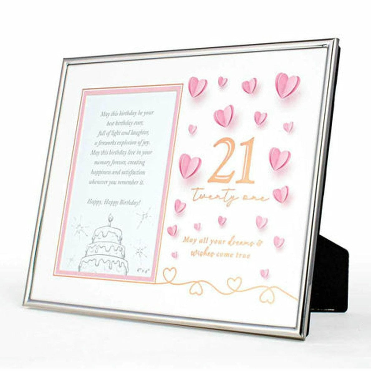 21ST PAPER HEARTS SILVER EDGED PF 