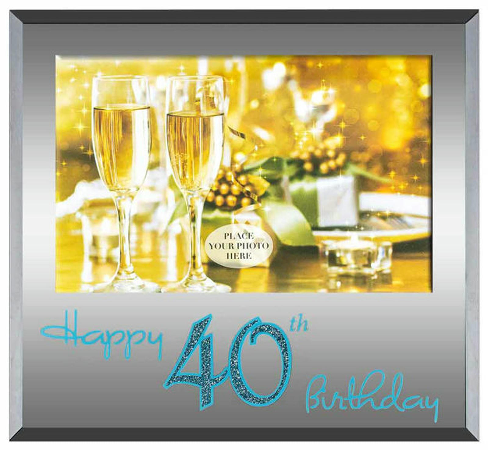 HAPPY 40TH BLUE TEXT 