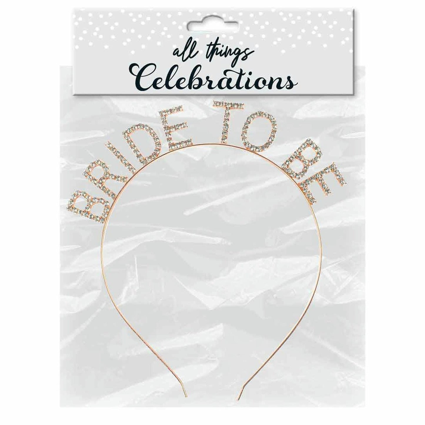 BRIDE TO BE ROSE GOLD HEAD BAND 