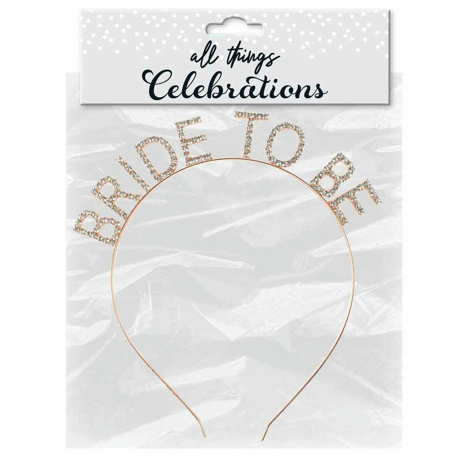 BRIDE TO BE ROSE GOLD HEAD BAND 