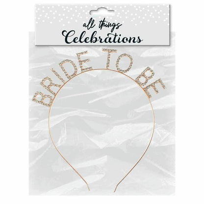 BRIDE TO BE ROSE GOLD HEAD BAND 