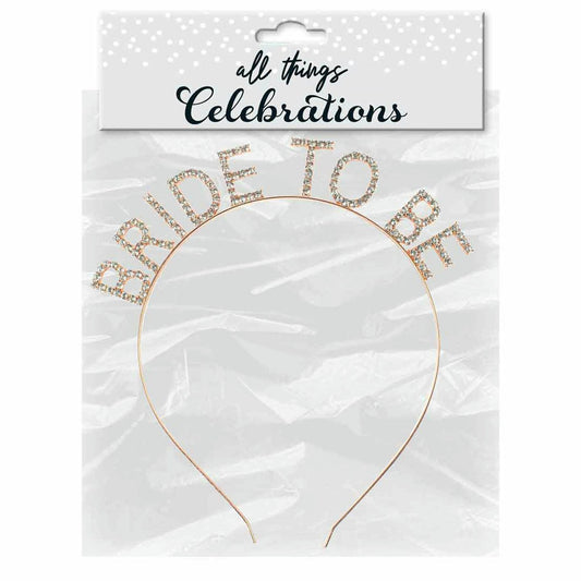 BRIDE TO BE ROSE GOLD HEAD BAND 