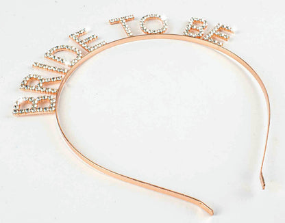 BRIDE TO BE ROSE GOLD HEAD BAND 