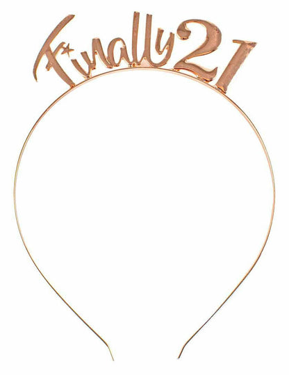FINALLY 21 ROSE GOLD HEAD BAND 