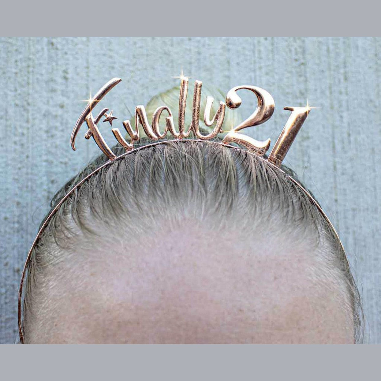 FINALLY 21 ROSE GOLD HEAD BAND 