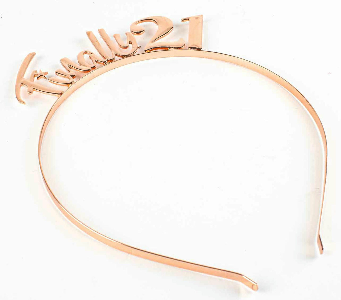 FINALLY 21 ROSE GOLD HEAD BAND 
