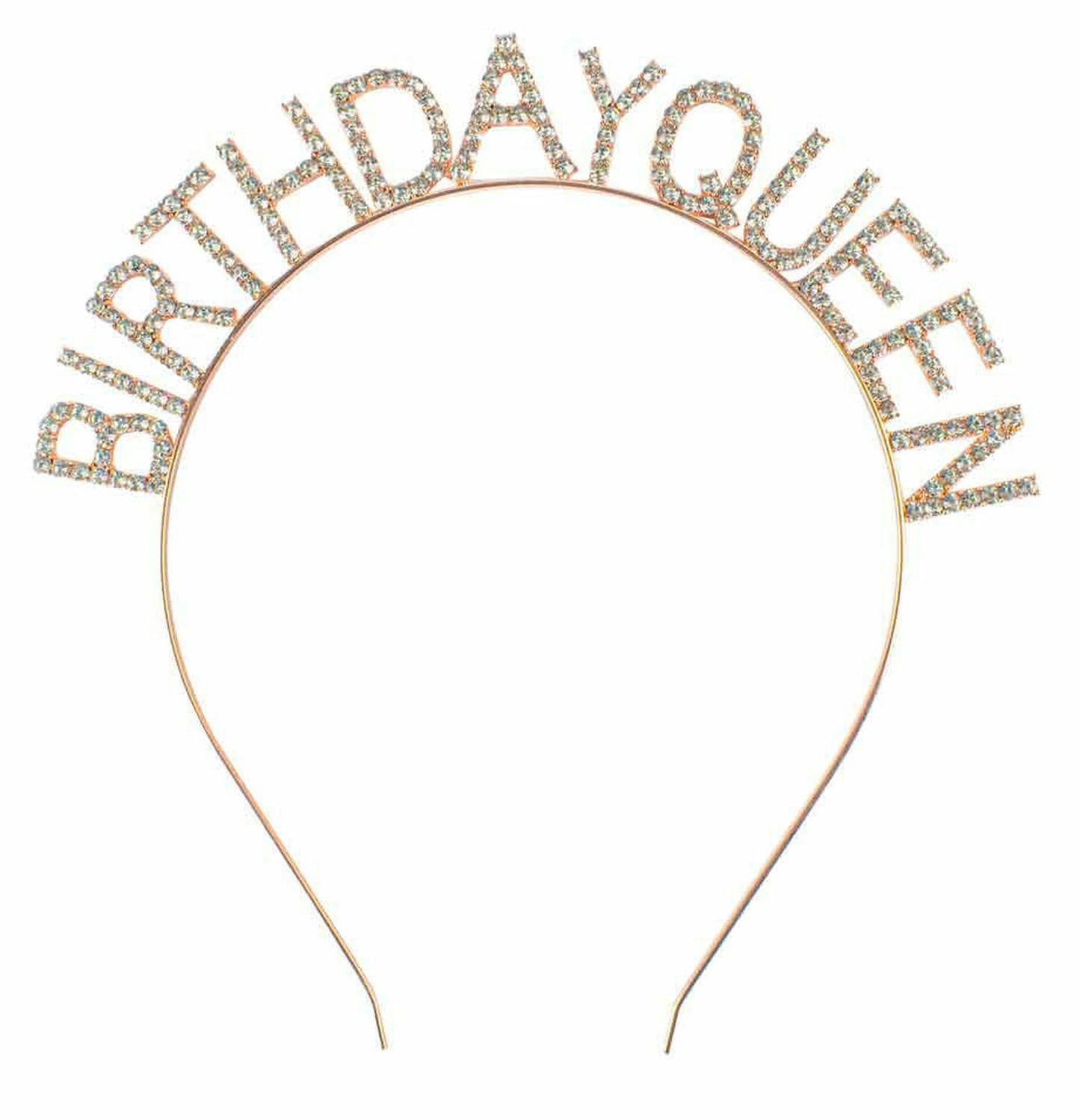 ROSE GOLD BIRTHDAY QUEEN HEADBAND 