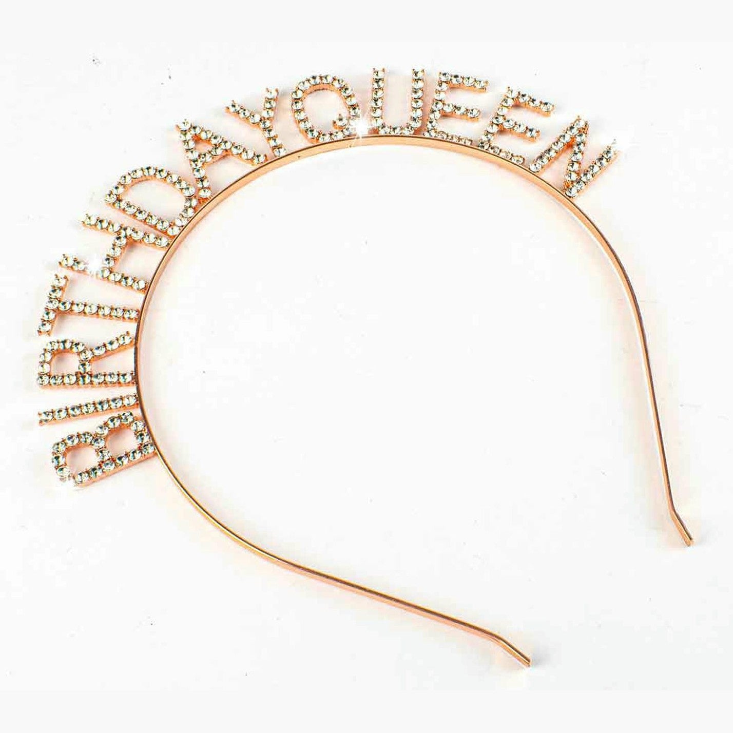 ROSE GOLD BIRTHDAY QUEEN HEADBAND 