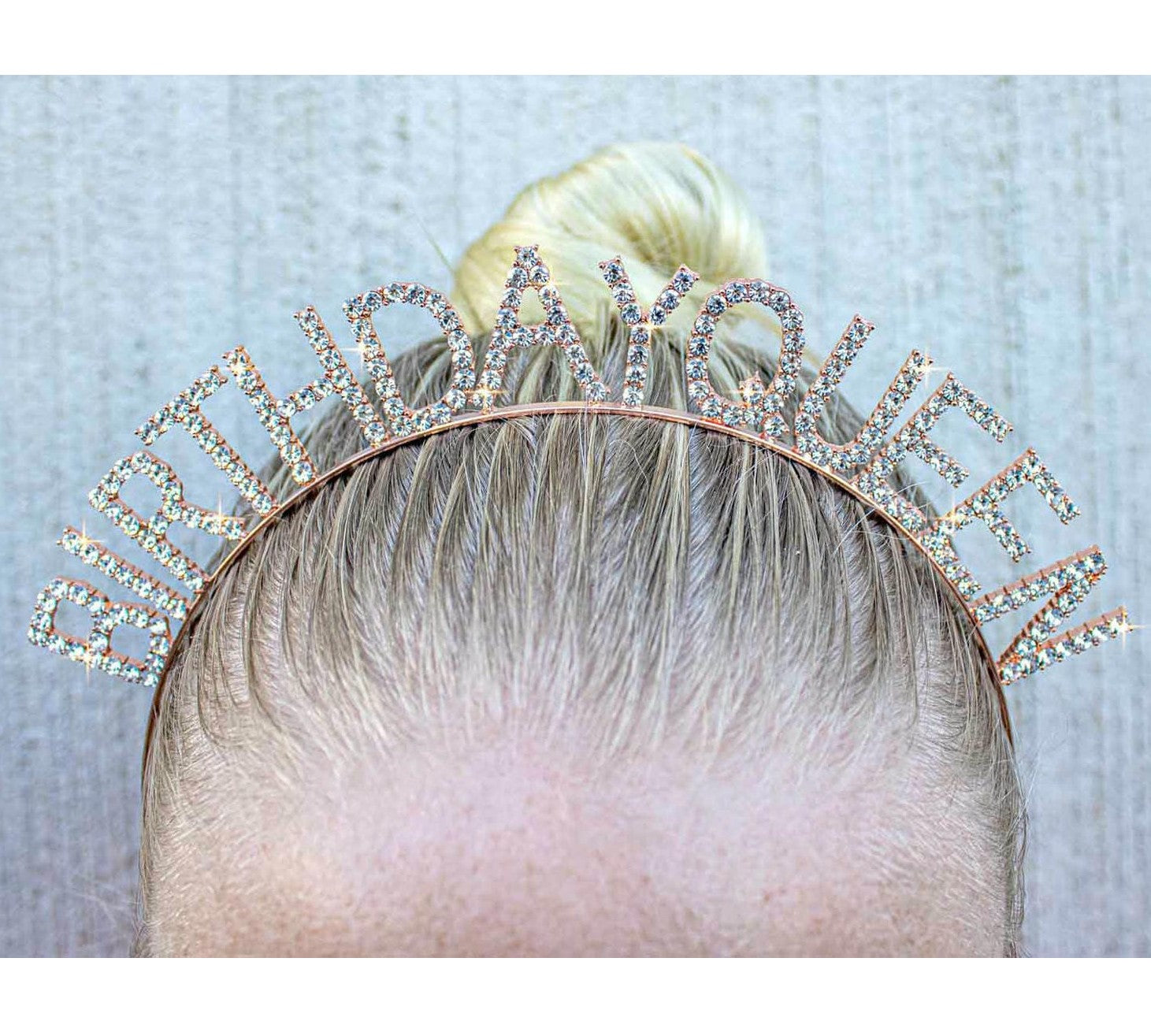 ROSE GOLD BIRTHDAY QUEEN HEADBAND 